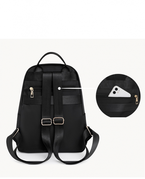 Set Rucsac si Borseta dama Panama, 5414, Negru, 33x13x25 cm [8]