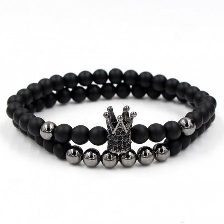 BRATARI DAMA - bratara-unisex-regalia-4715-onix-zirconiu-ruteniu-feng-shui.jpg