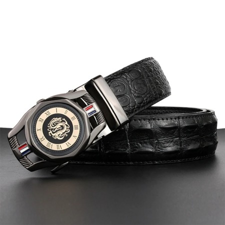 Curea barbati, Hayden CB4613, Piele naturala cu inchidere automata, Negru, 3.5x125cm [1]