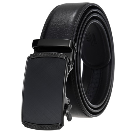 Curea barbati, Billy CB2921, Piele naturala cu inchidere automata, Negru, 3.5x125cm [0]