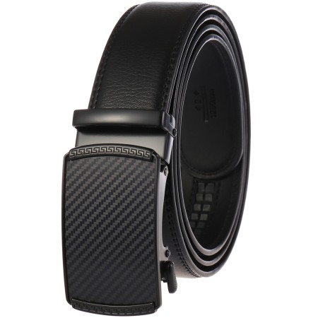 Curea barbati, Billy CB2912, Piele naturala cu inchidere automata, Negru, 3.5x125cm [0]