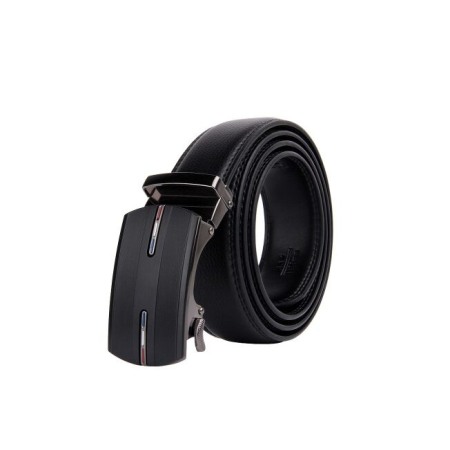 BARBATI - Curea barbati, Sebastian CB5443, Piele naturala cu inchidere automata, Negru, 3.5x125cm