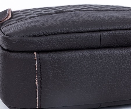 Geanta barbati, Miles GB4756, Piele Naturala, Negru, 21x20x7.5 CM [9]