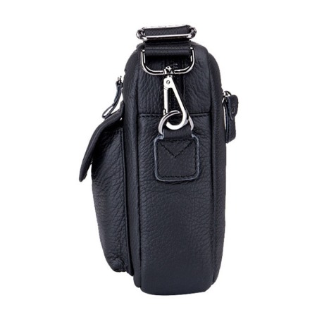 Geanta barbati, James GB7587, Piele Naturala, Negru, 20x16x8 cm [4]