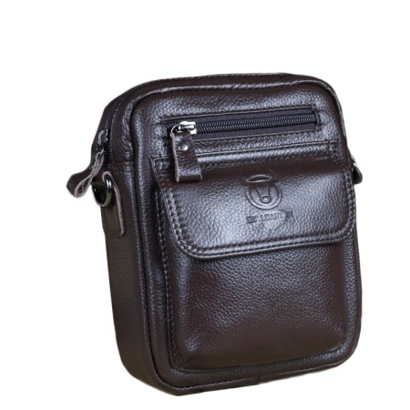 Geanta barbati, James GB7588, Piele Naturala, Maro, 20x16x8 cm [1]