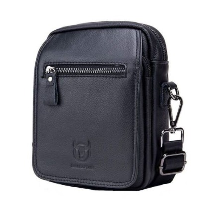 GENTI BARBATI - Geanta barbati, Jasp GB5073, Piele Naturala, Negru, 21x16x7 cm