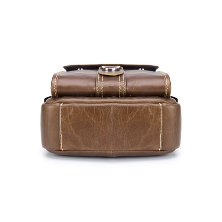 Geanta barbati, Daniel GB7712, Piele Naturala, Maro, 22x18x8 cm [3]