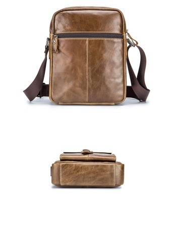Geanta barbati BULLCAPTAIN, borseta de serviciu, geanta de umar, BC-053-L, Piele Naturala, 28x21x10CM [2]