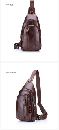 Geanta barbati BULLCAPTAIN, borseta de serviciu, geanta de umar, BC-100, Piele Naturala, 32x18x5.5CM [10]