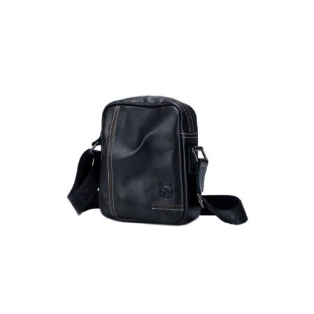Geanta barbati, Austin GB5527, Piele Naturala, Negru, 23x19x7 cm [1]