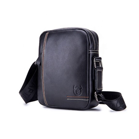 GENTI BARBATI - Geanta barbati, Austin GB5527, Piele Naturala, Negru, 23x19x7 cm