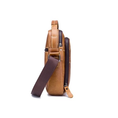 Geanta barbati, Iacov GB7604, Piele Naturala, Maro, 22x18x6 cm [1]