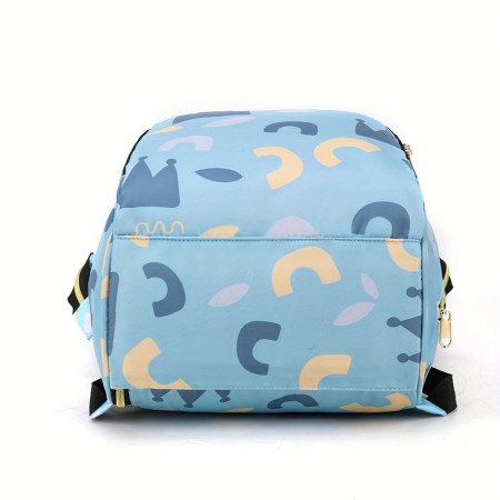 Geanta Bebe Aurora MB01 tip rucsac scutece, Straight, incapatoare, impermeabila, versatila, ergonomica si sigura pentru mama, tata si copil, 38x26x18 cm [4]