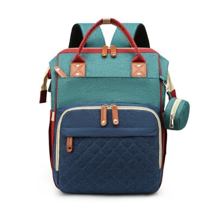 GENTI BEBELUSI - Geanta Bebe Avamsi AVALL-HT9011 tip rucsac scutece cu patut pliabil, Straight, incapatoare, impermeabila, versatila, ergonomica si sigura pentru mama, tata si copil