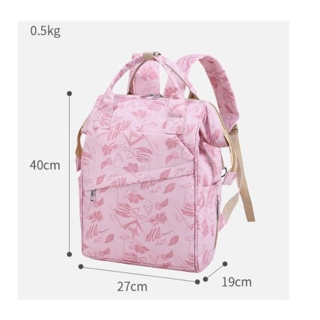 Geanta Bebe Avamsi LL-9002-1 tip rucsac scutece, Straight, incapatoare, impermeabila, versatila, ergonomica si sigura pentru mama, tata si copil [9]