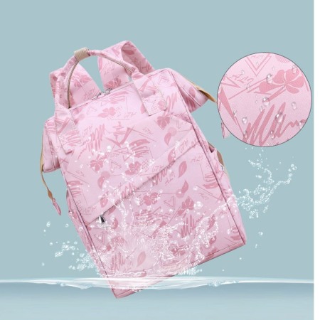 Geanta Bebe Avamsi LL-9002-1 tip rucsac scutece, Straight, incapatoare, impermeabila, versatila, ergonomica si sigura pentru mama, tata si copil [4]