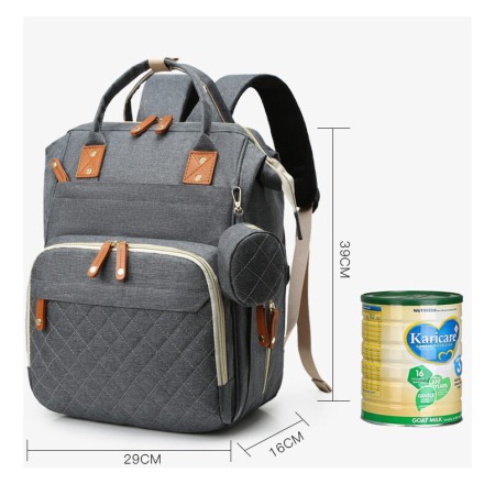Geanta Bebe Ecaterina LL-HT9010  tip rucsac scutece, Straight, incapatoare, impermeabila, versatila, ergonomica si sigura pentru mama, tata si copil [7]