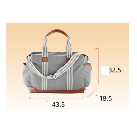 Geanta Bebe Avamsi LL-MF1801 tip rucsac scutece, Straight, incapatoare, impermeabila, versatila, ergonomica si sigura pentru mama, tata si copil [3]