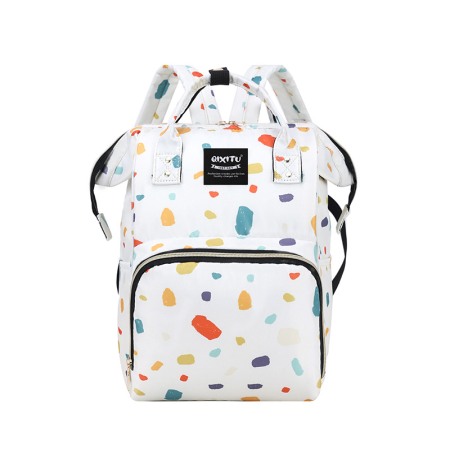 GENTI BEBELUSI - Geanta Bebe Eleonora MB07 tip rucsac scutece, Straight, incapatoare, impermeabila, versatila, ergonomica si sigura pentru mama, tata si copil, 38x26x18 cm