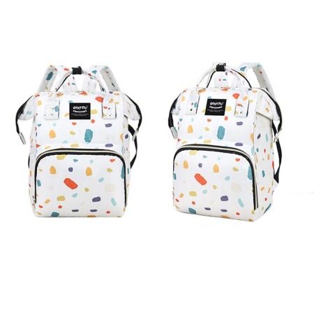 Geanta Bebe Eleonora MB07 tip rucsac scutece, Straight, incapatoare, impermeabila, versatila, ergonomica si sigura pentru mama, tata si copil, 38x26x18 cm [2]