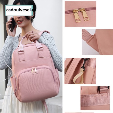 Geanta Bebe Ruby MB23 tip rucsac scutece, Straight, incapatoare, impermeabila, versatila, ergonomica si sigura pentru mama, tata si copil, 39x29x15 cm [1]