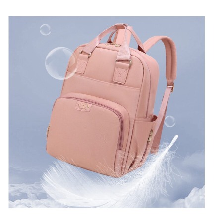 Geanta Bebe Ruby MB23 tip rucsac scutece, Straight, incapatoare, impermeabila, versatila, ergonomica si sigura pentru mama, tata si copil, 39x29x15 cm [13]