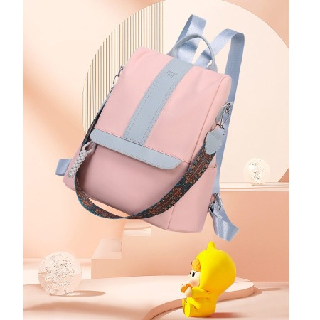 Geanta Bebe Sara MB42 tip rucsac scutece, Straight, incapatoare, impermeabila, versatila, ergonomica si sigura pentru mama, tata si copil, 32x31x14 cm [5]