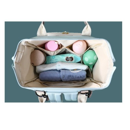 Geanta Bebe Silvia MB09 tip rucsac scutece, Straight, incapatoare, impermeabila, versatila, ergonomica si sigura pentru mama, tata si copil, 40x29x18 cm [9]