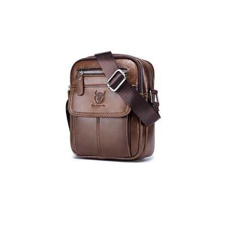 GENTI BARBATI - Geanta barbati, Alexander GB5848, Piele Naturala, Maro, 21x17x8 cm