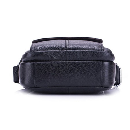 Geanta barbati, Alexander GB7899, Piele Naturala, Negru, 21x17x8 cm [4]