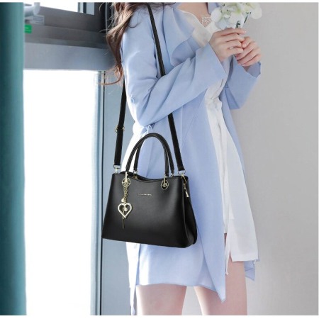 Geanta dama Amira, 6012, Negru, 27x13x19 cm [2]