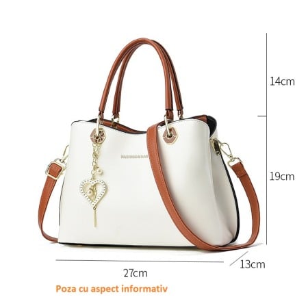 Geanta dama Amira, 6012, Negru, 27x13x19 cm [8]