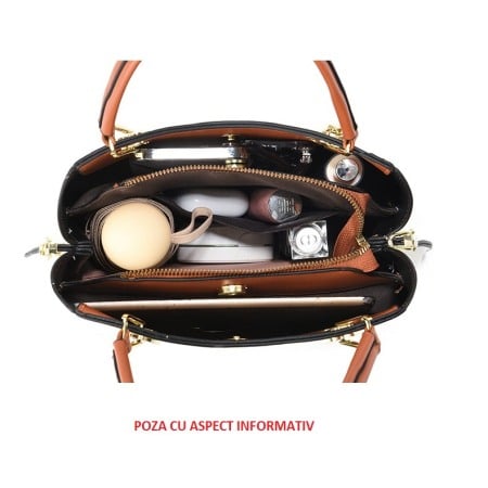 Geanta dama Amira, 6012, Negru, 27x13x19 cm [7]