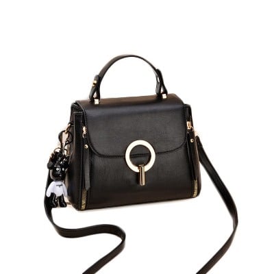 Geanta dama AVAMSI, DP-ZHDJ, bareta pentru umar, Negru, 21x17x11 cm [0]