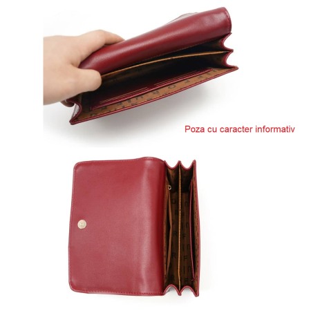 Geanta dama AVAMSI, F1205-1, bareta pentru umar, Roz, 21x15x7 cm [4]