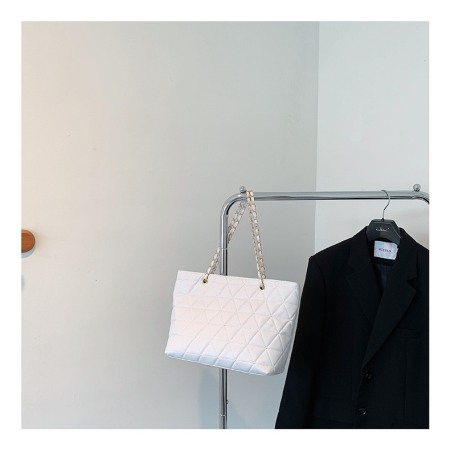 Geanta dama AVAMSI, HZD-ZZ1871, bareta pentru umar, Alb, 39x28x13cm [5]