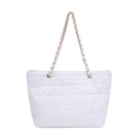 Geanta dama AVAMSI, HZD-ZZ1871, bareta pentru umar, Alb, 39x28x13cm [0]