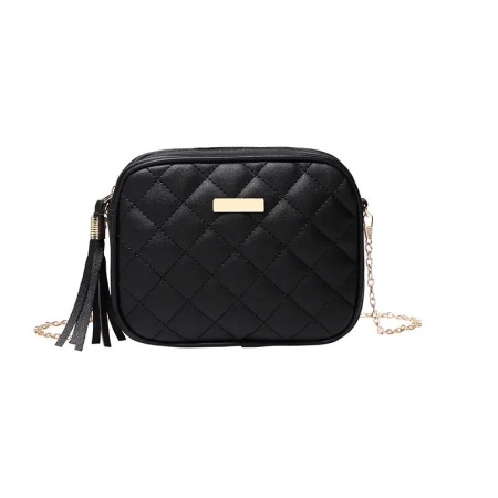Geanta dama AVAMSI SC-FS0475, bareta pentru umar, Negru, 19x14x7 cm