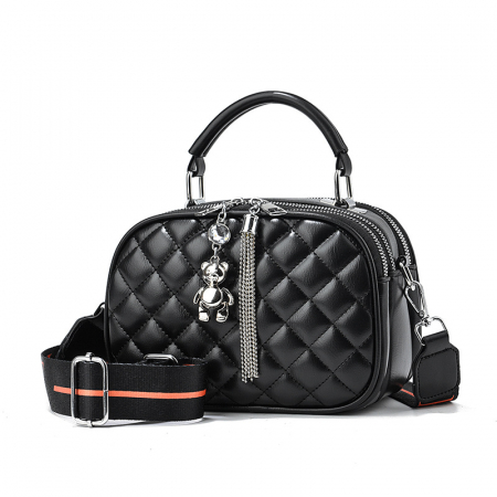 GENTI DAMA - Geanta dama Belize, 5409, Negru, 21x12x15 cm