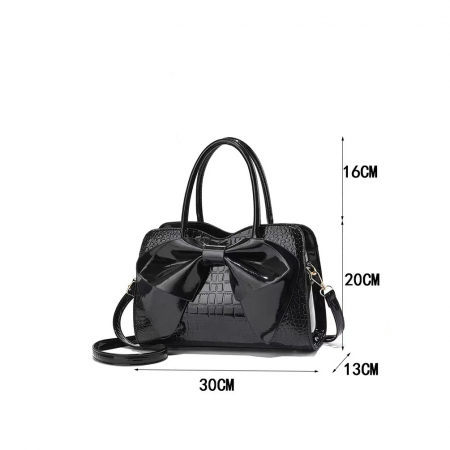 Geanta dama Copenhaga, 893, Negru, 30x20x13 cm [8]