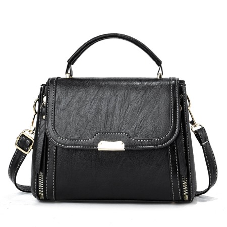 GENTI DAMA - Geanta dama Ellie, 6749, Negru, 24x13x19 cm