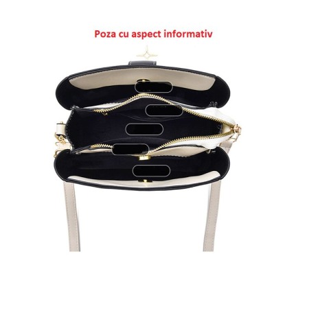Geanta dama Isla, 6326, Crem, 23x12x18 cm [6]