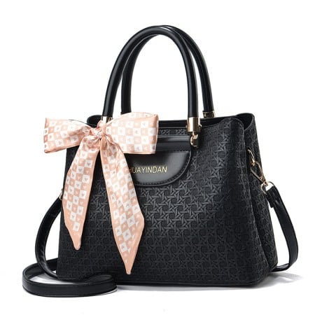 GENTI DAMA - Geanta dama Lena, 6256, Negru, 25x11x19 cm