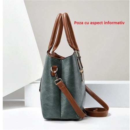 Geanta dama Lily,1041, Bej, 32x13x23 cm [3]