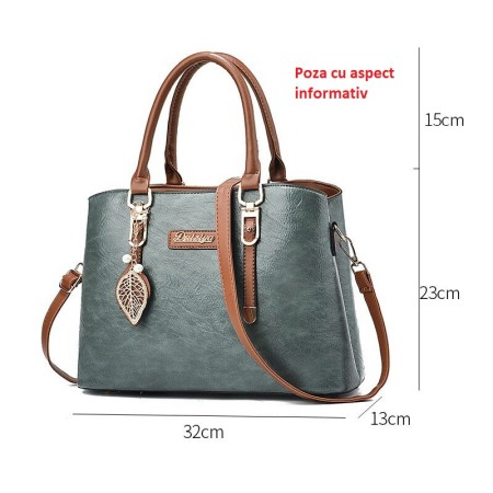 Geanta dama Lily,1041, Bej, 32x13x23 cm [7]