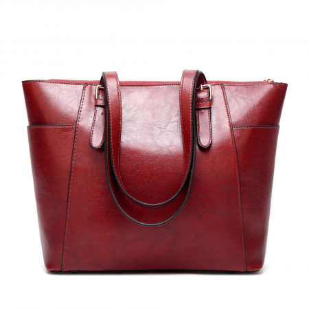 GENTI DAMA - Geanta dama Valencia, 5042, Negru, 31x26x13 cm