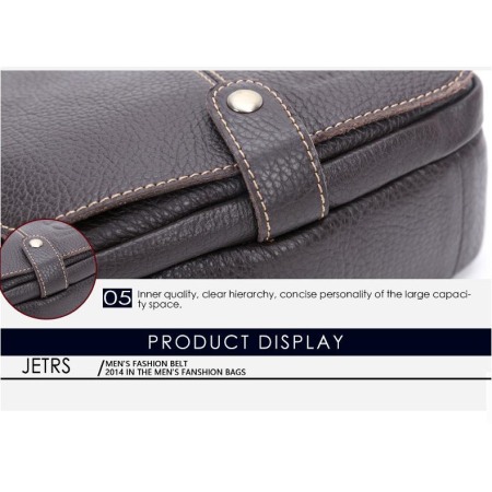 Geanta Piele Naturala, BullCaptain, BC-07-L, Maro, 22x21x8 cm [5]