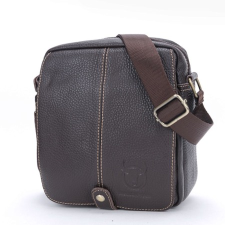 Geanta Piele Naturala, BullCaptain, BC-07-L, Maro, 22x21x8 cm [0]