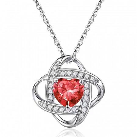 BIJUTERII ARGINT - Lantisor cu pandativ din argint  925, LD757, Reflexia iubirii, placat cu rodiu