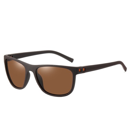 OCHELARI DE SOARE BARBATI - Ochelari de soare barbati Ethan XFT-C1737, Wayfarer, Polarizati, Maro